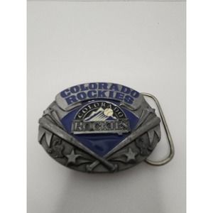 Colorado Rockies MLB Limited Edition Numbered Belt Buckle. 3D Blue Enamel &Metal